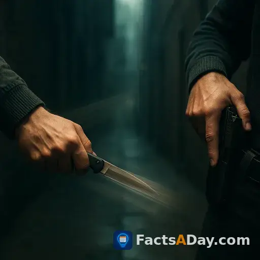 A knife can cover twenty-one feet before a gun draws