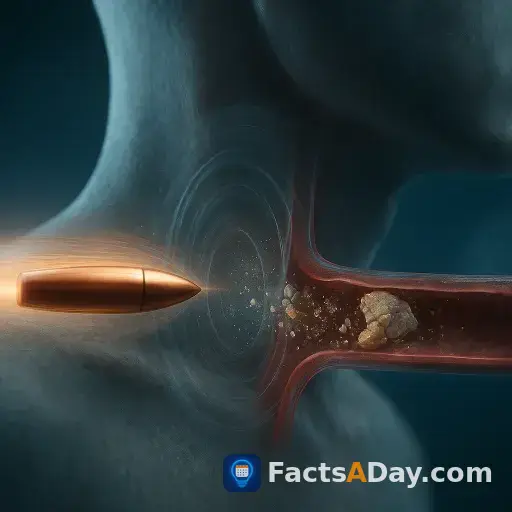 A bullet can trigger a stroke days after the shooting