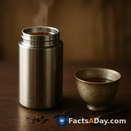 Silvered glass can keep tea hot for twelve hours