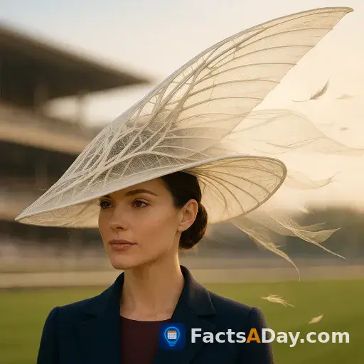 Giant derby hats use bird physics to stay upright