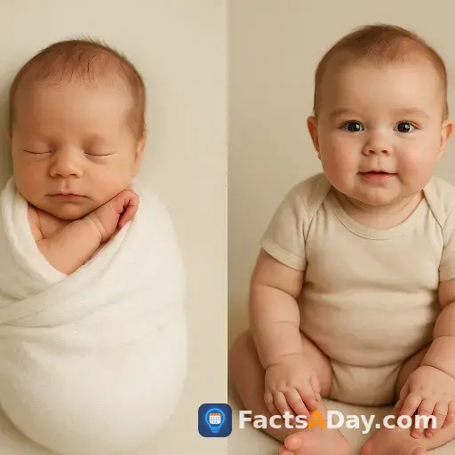 Human infants double their birth weight in six months