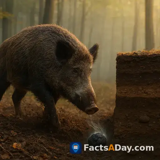 Wild boars can smell a truffle buried 60 feet underground