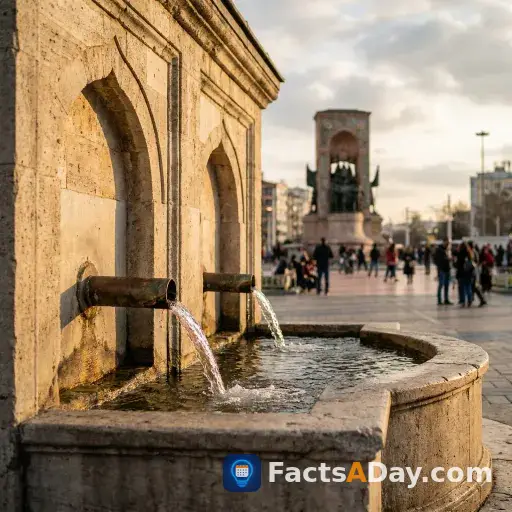 Istanbul's Taksim Square was originally a massive water hub
