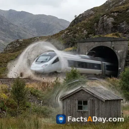 Los trenes de alta velocidad actúan como pistones gigantes en túneles estrechos
