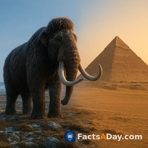 Woolly mammoths lived alongside pyramid builders