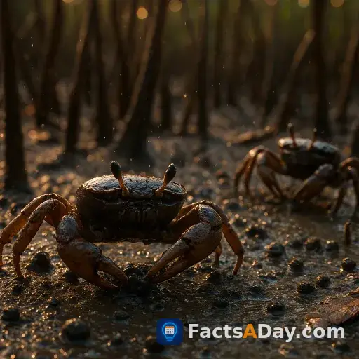 Les crabes labourent la vase pour faire respirer la planète