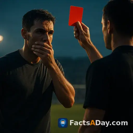 Tarjeta roja para los futbolistas que se cubran la boca