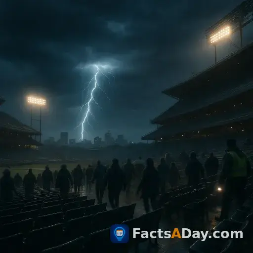 Lightning strikes within eight miles trigger mandatory stadium evacuations