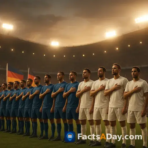 World Cup teams now stand together for national anthems