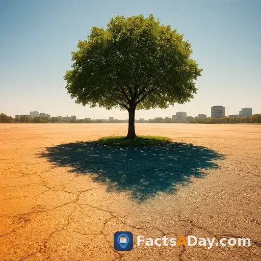 A single tree can drop surface temperatures by twenty degrees