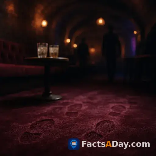 사람의 발자취를 기록하는 벨벳 바닥