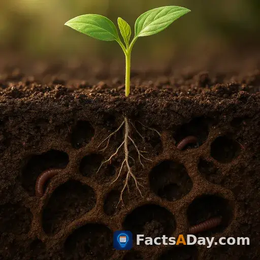 Los túneles de las lombrices de tierra impulsan naturalmente el crecimiento de las plantas