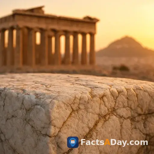Parthenon'un altın rengi parıltısı dağından geliyor