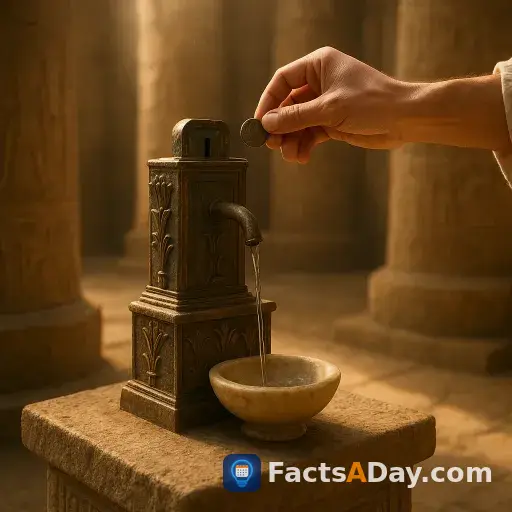 The first vending machine dispensed holy water