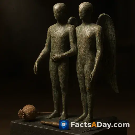 잠과 죽음의 쌍둥이 신을 묘사한 에트루리아 예술