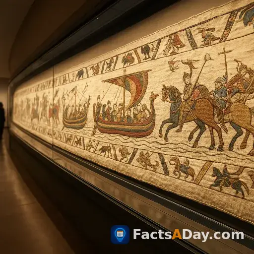 The Bayeux Tapestry is a 230-foot medieval comic strip
