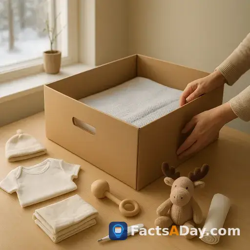 Finland gives every new parent a cardboard crib