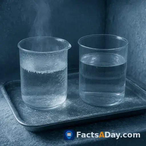 L'eau chaude peut geler plus vite que l'eau froide