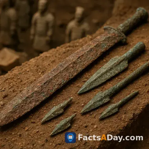 Terracotta Army weapons were real and rusted