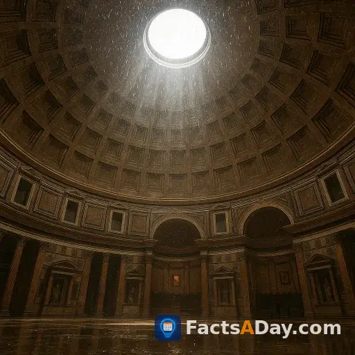 The Pantheon's oculus lets in rain for perfect sound
