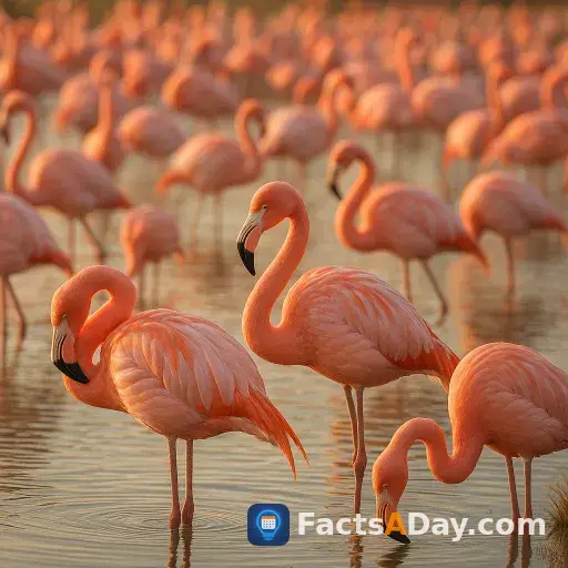 A group of flamingos is called a flamboyance