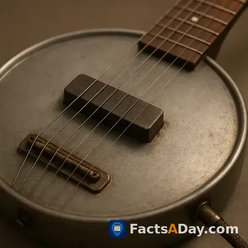 Die erste e-gitarre nutzte einen stabmagnet-tonabnehmer