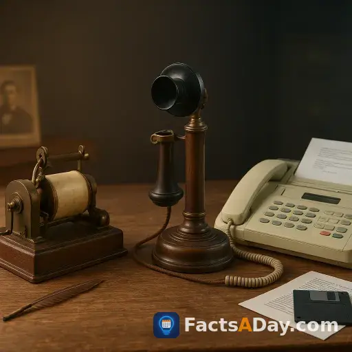 Das faxgerät ist älter als das telefon