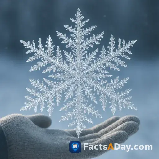 The largest snowflake ever recorded was huge