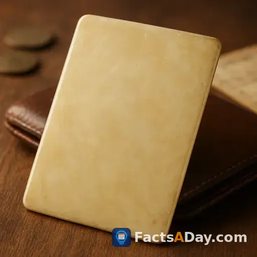The first credit card was made of celluloid