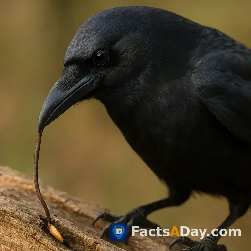 Crows craft tools to find hidden food