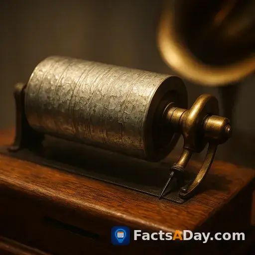 Edisons phonograph nahm ton auf stanniol auf