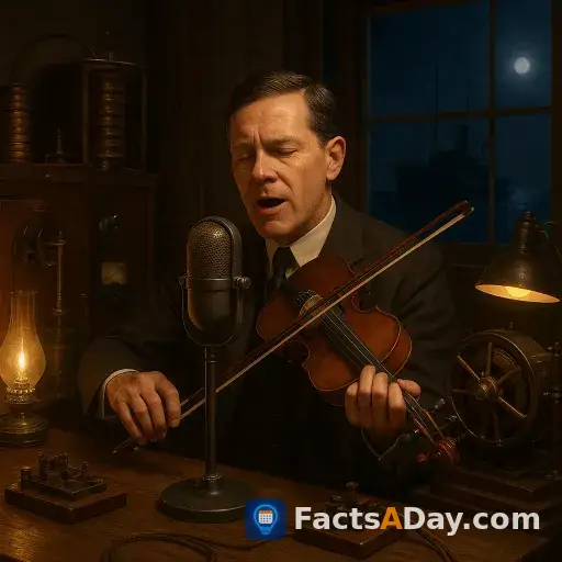 The first radio broadcast featured music in 1906