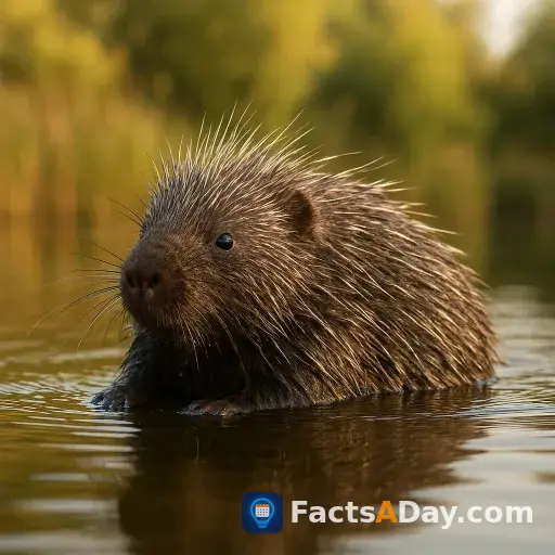 Porcupines are surprisingly excellent swimmers