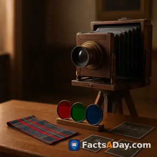 The first color photograph was taken in 1861