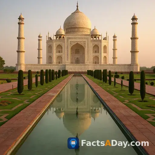 La simetría del Taj Mahal refleja los jardines del paraíso