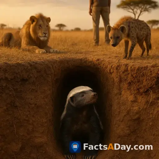 Honey badgers dig burrows deeper than a human is tall