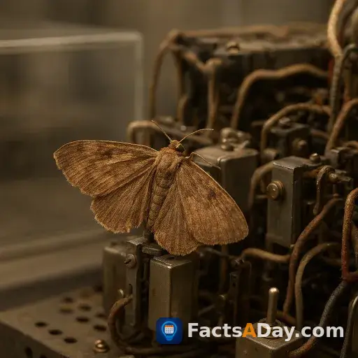 The first computer bug was a real moth