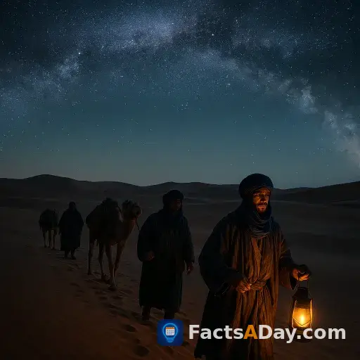 Berber nomads navigated the Sahara by stars