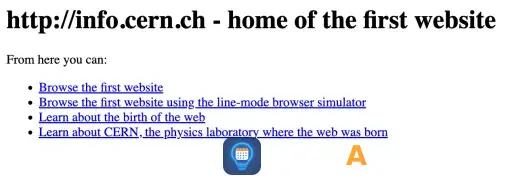The very first website is still online