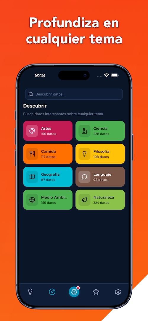 Pantalla de descubrimiento
