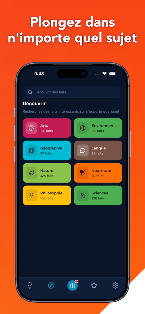 Écran de découverte
